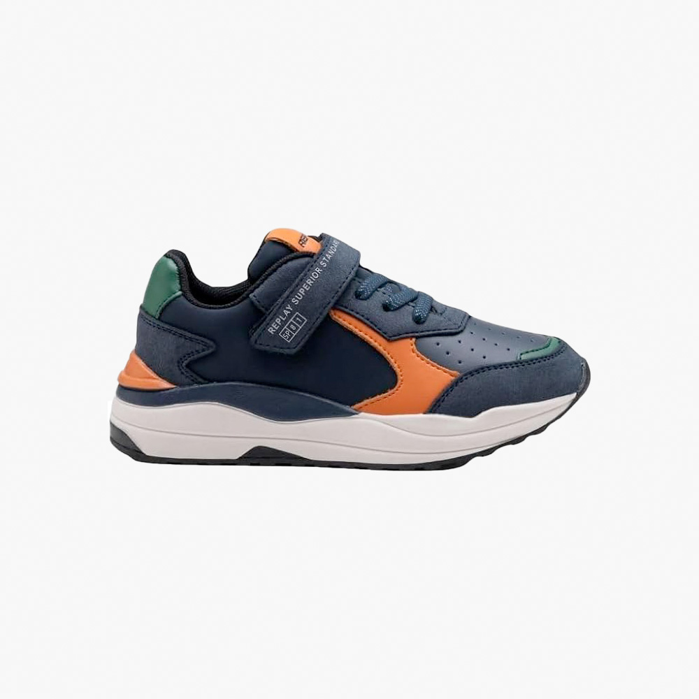 Sapatilha MERAK JR4 Replay Navy Orange 0