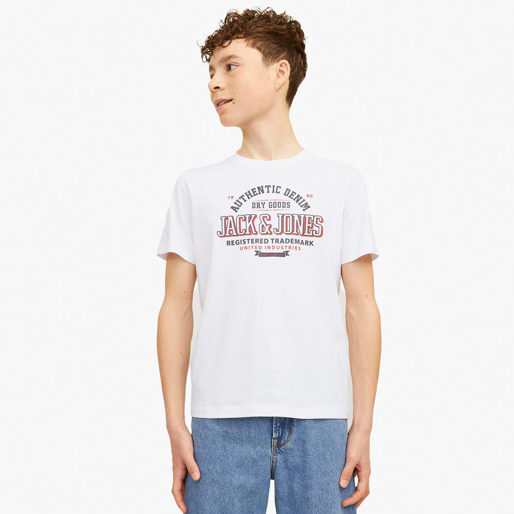 T-shirt JJELOGO Jack&Jones Júnior White 0