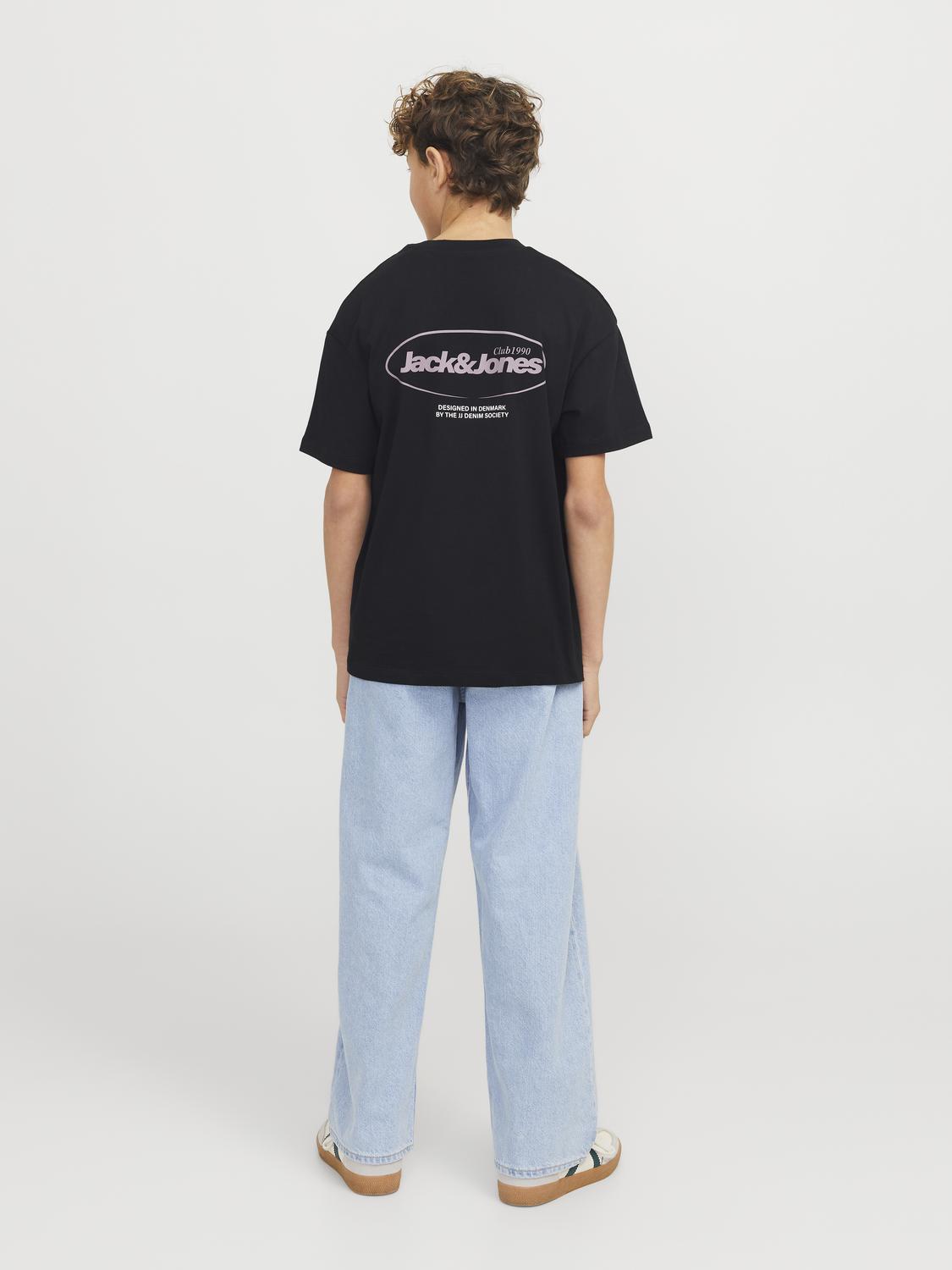 T-shirt JJEBRADLEY Jack&Jones Júnior Black 2