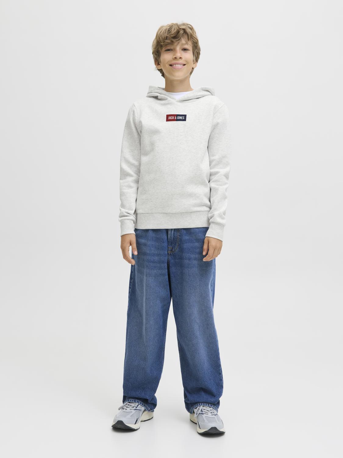 Sweatshirt JJPAN Jack&Jones Júnior White Melange 5