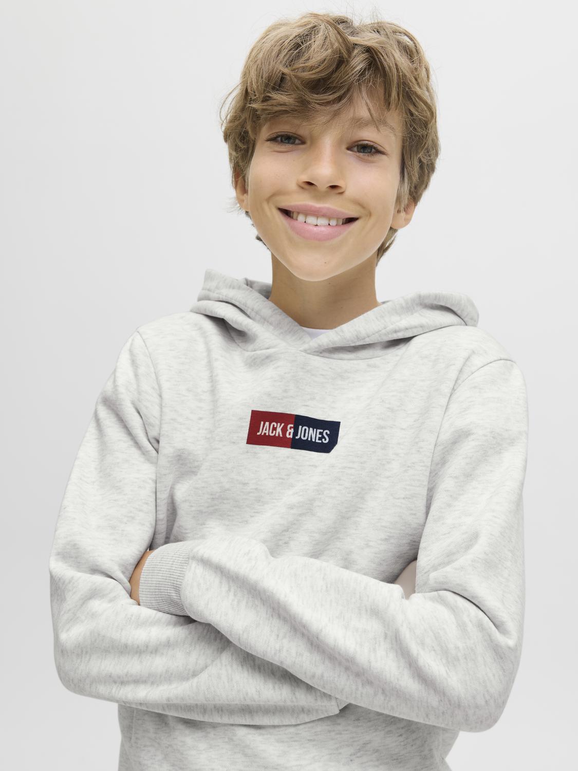 Sweatshirt JJPAN Jack&Jones Júnior White Melange 1