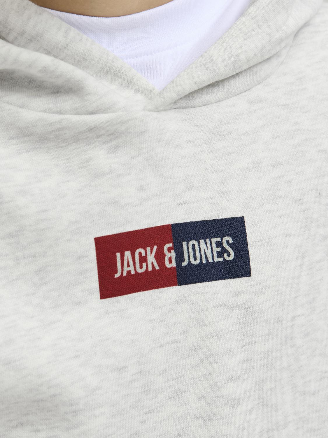 Sweatshirt JJPAN Jack&Jones Júnior White Melange 6
