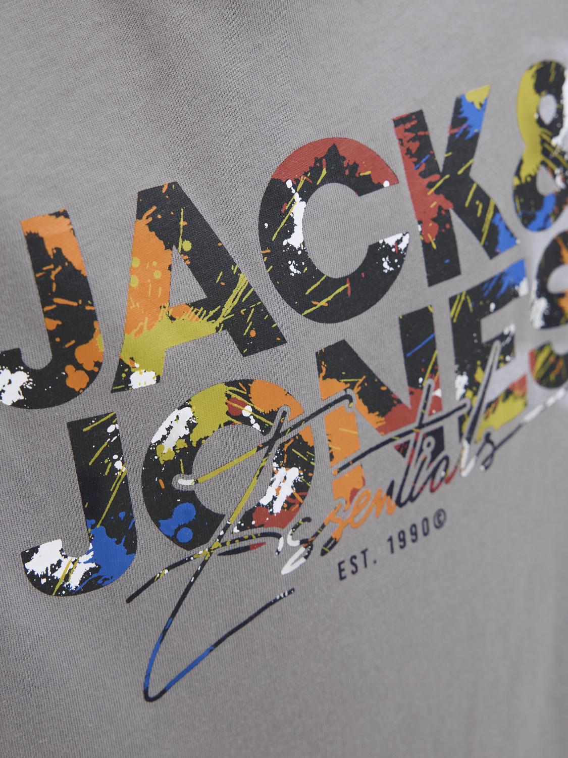 T-shirt JJGEPLAS Jack&Jones Júnior Ultimate Grey 3
