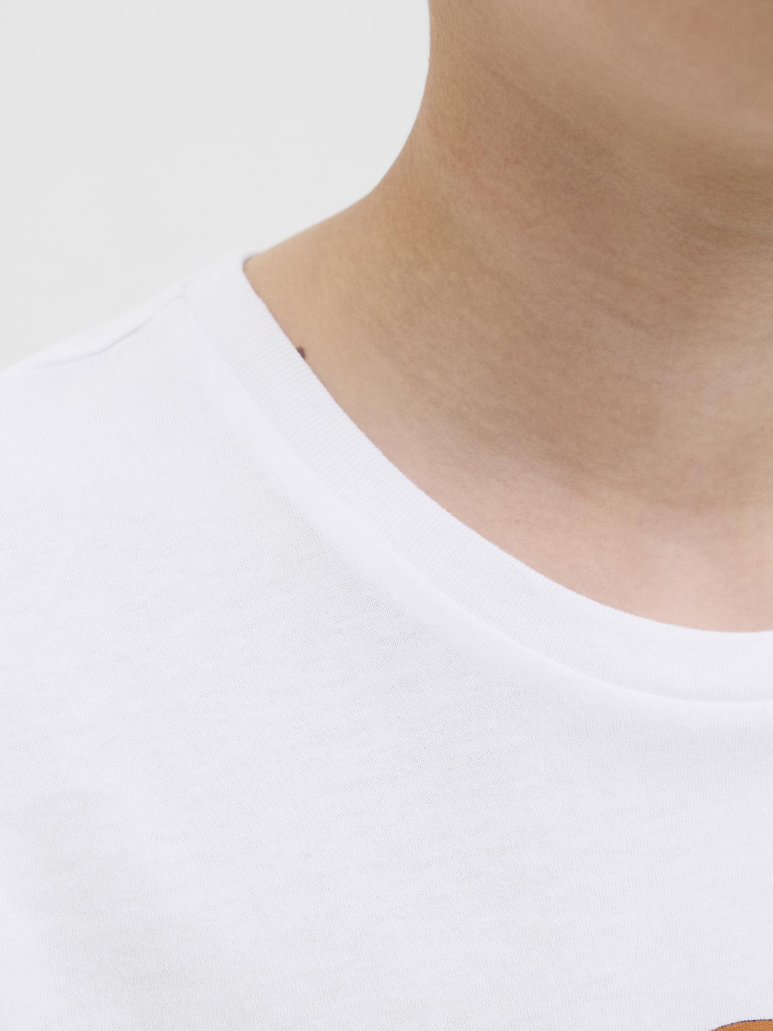 T-shirt JJGEPLAS Jack&Jones Júnior White 2