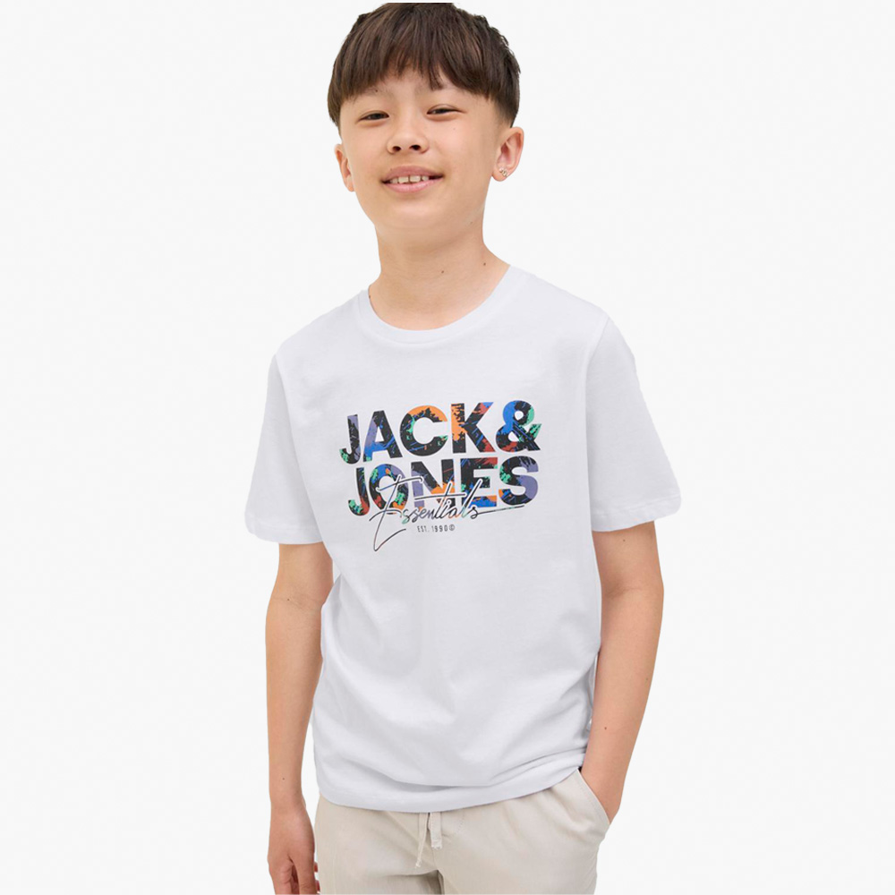 T-shirt JJGEPLAS Jack&Jones Júnior White 0