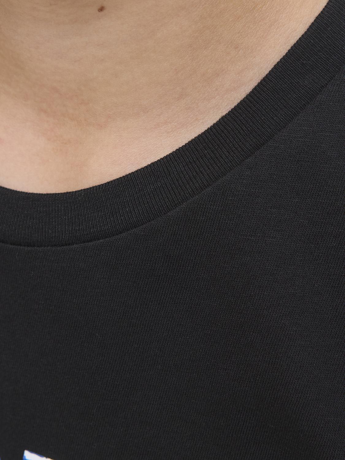 T-shirt JJGEPLAS Jack&Jones Júnior Black 2