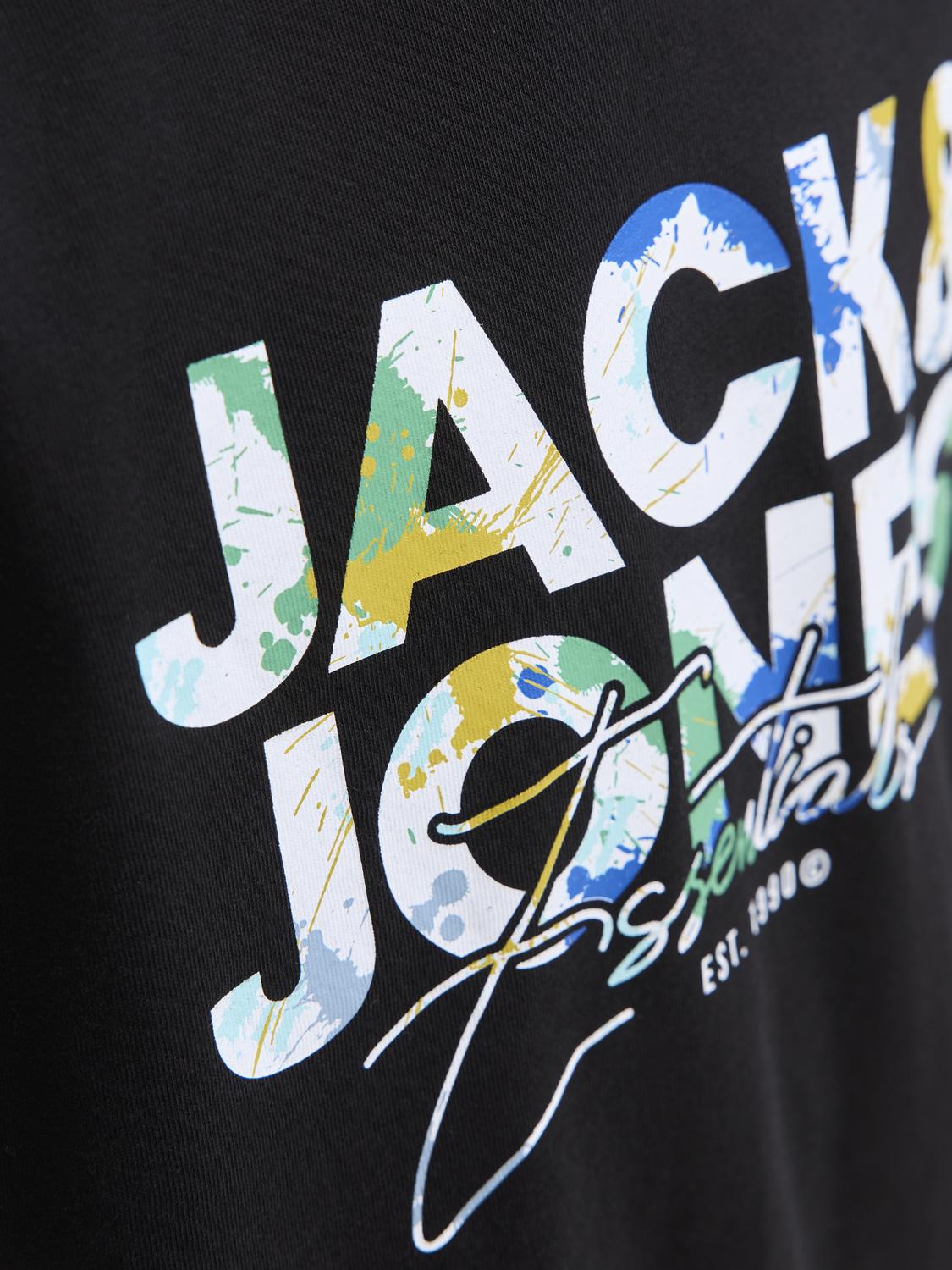 T-shirt JJGEPLAS Jack&Jones Júnior Black 3
