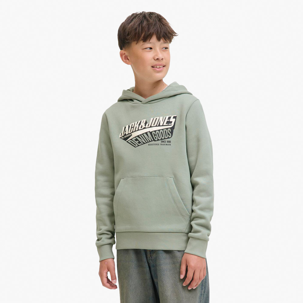 Sweatshirt JJELOGO Jack&Jones Júnior Iceberg Green 0