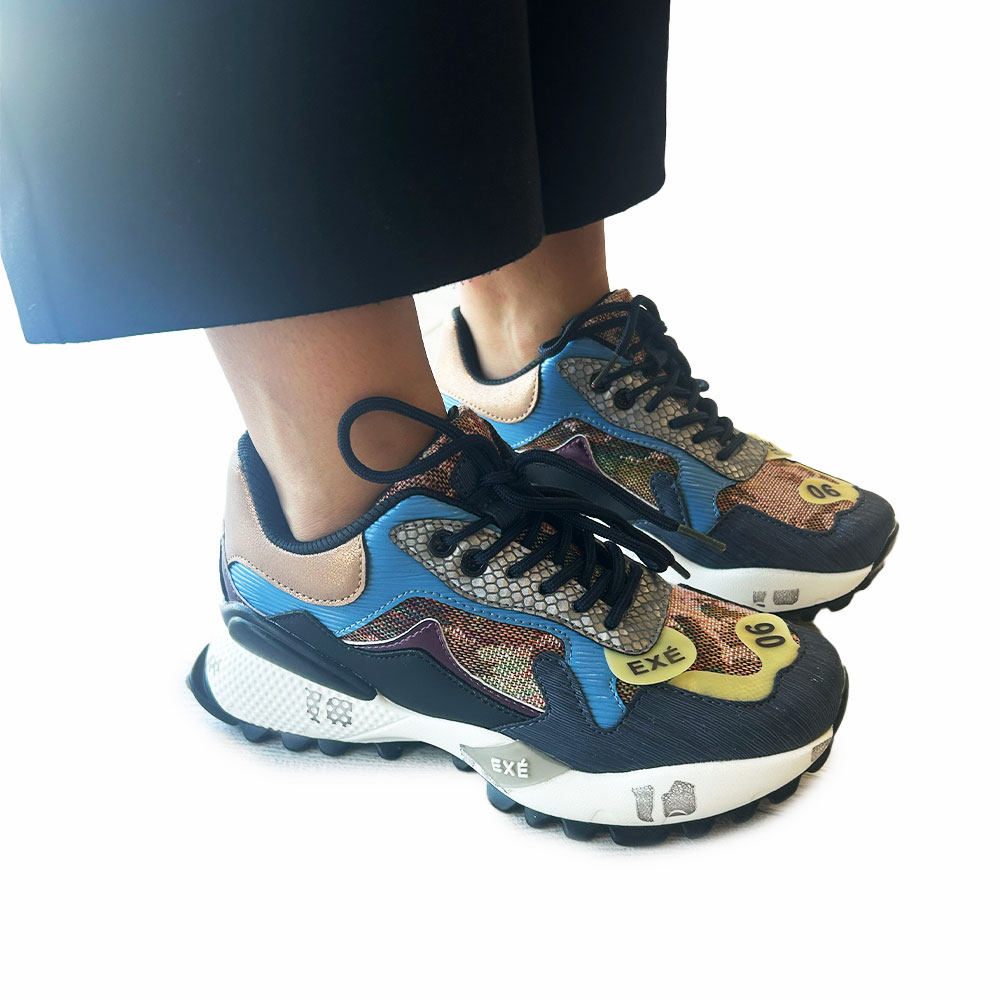 Sapatilha Exé D190608-13 Black Blue 2
