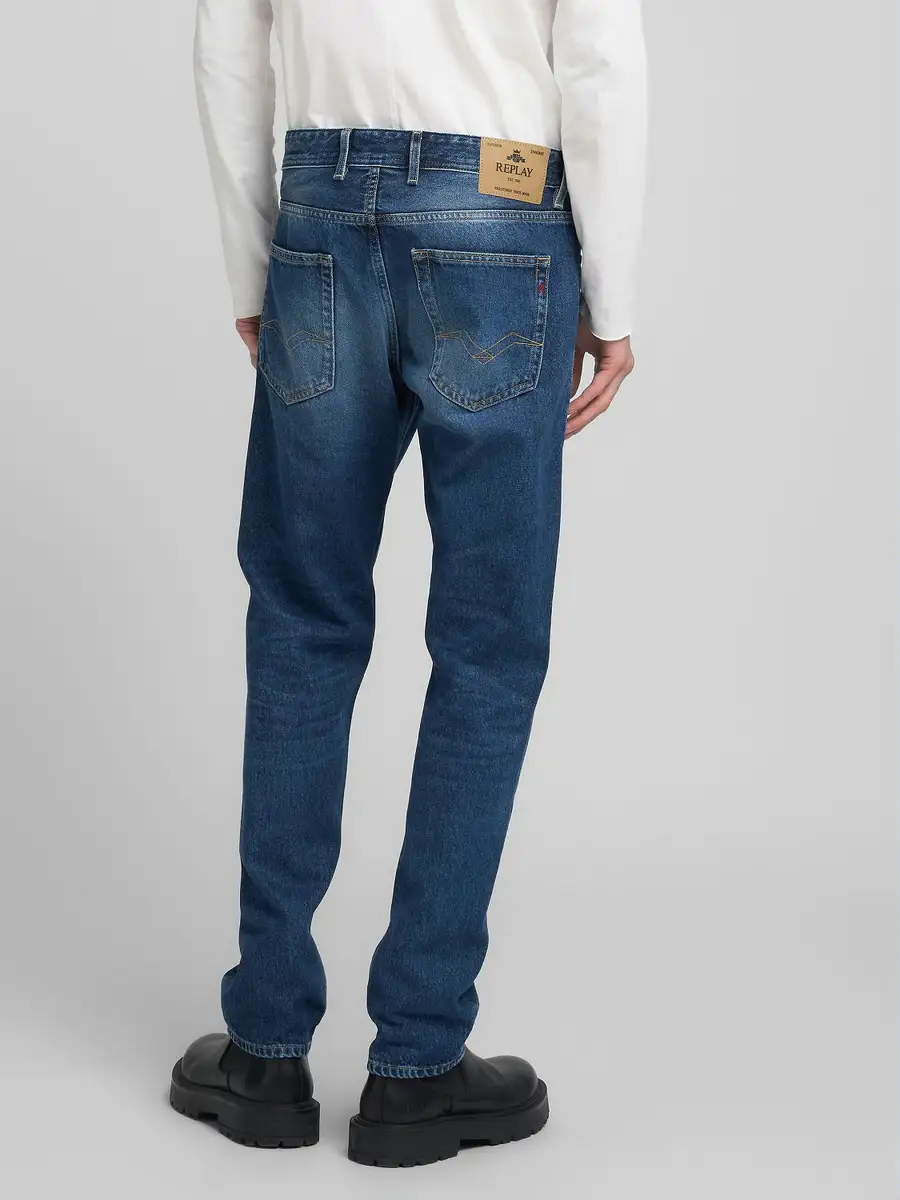 Jeans GROVER STRAIGHT Replay Dark Blue 4