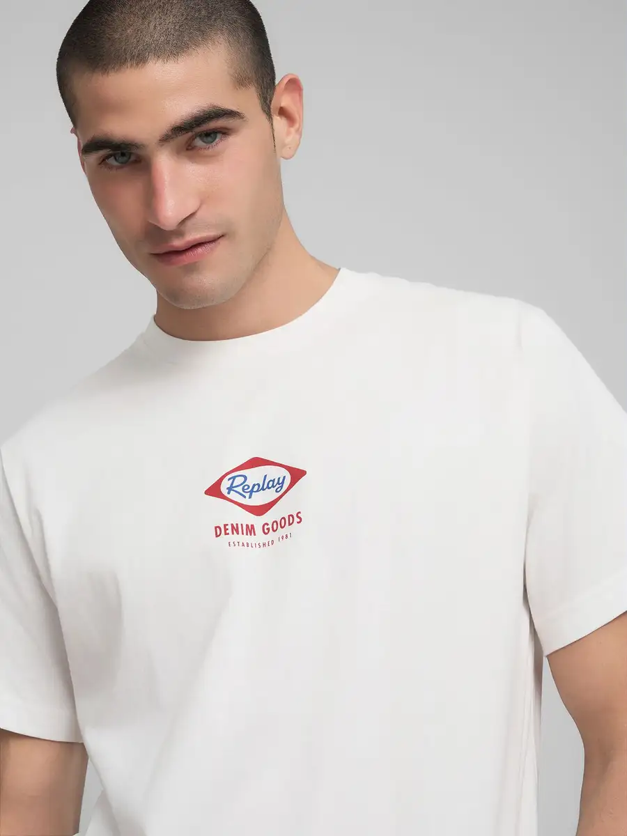 T-shirt M3212 Replay Natural White 1