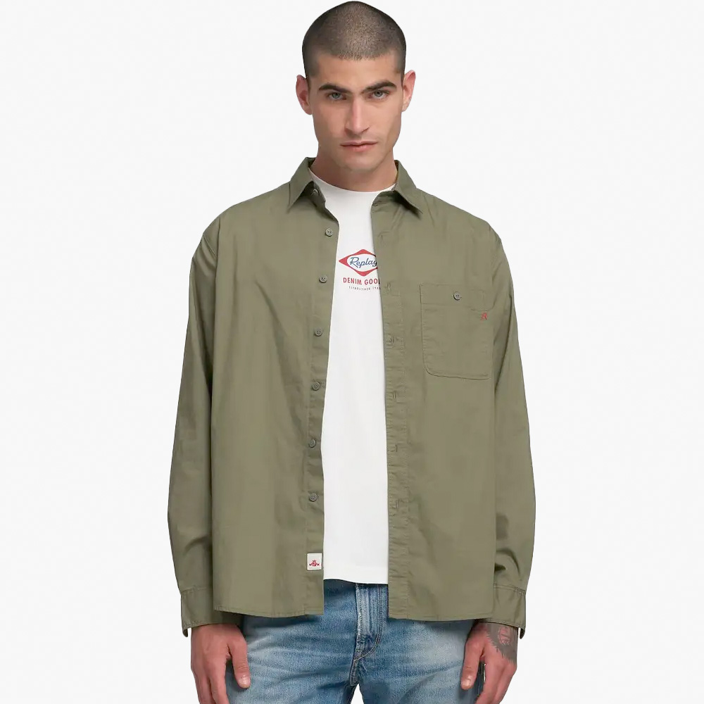 Camisa M4144 Replay Military Green 0