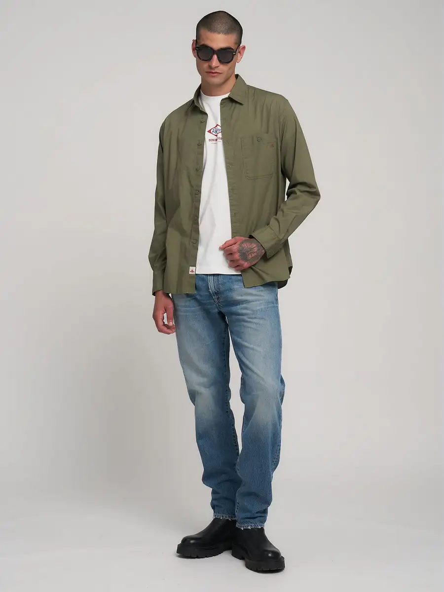 Camisa M4144 Replay Military Green 5