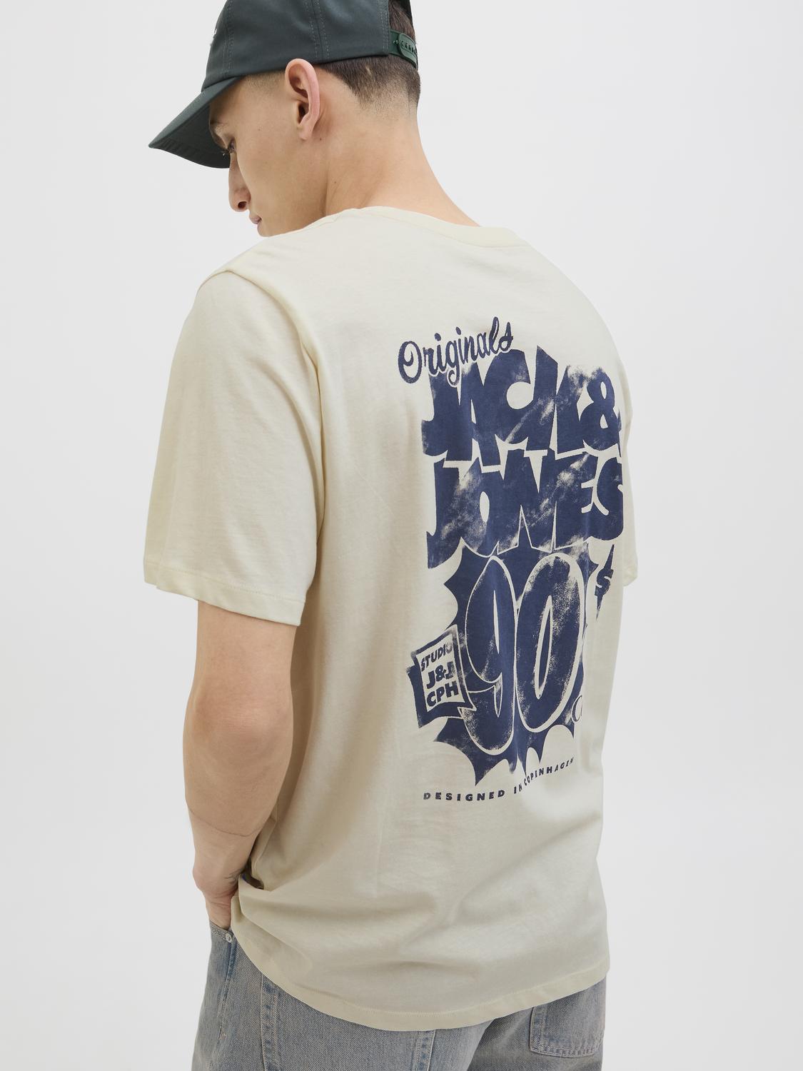 T-shirt JORSTUDIO Jack&Jones Antique White 1