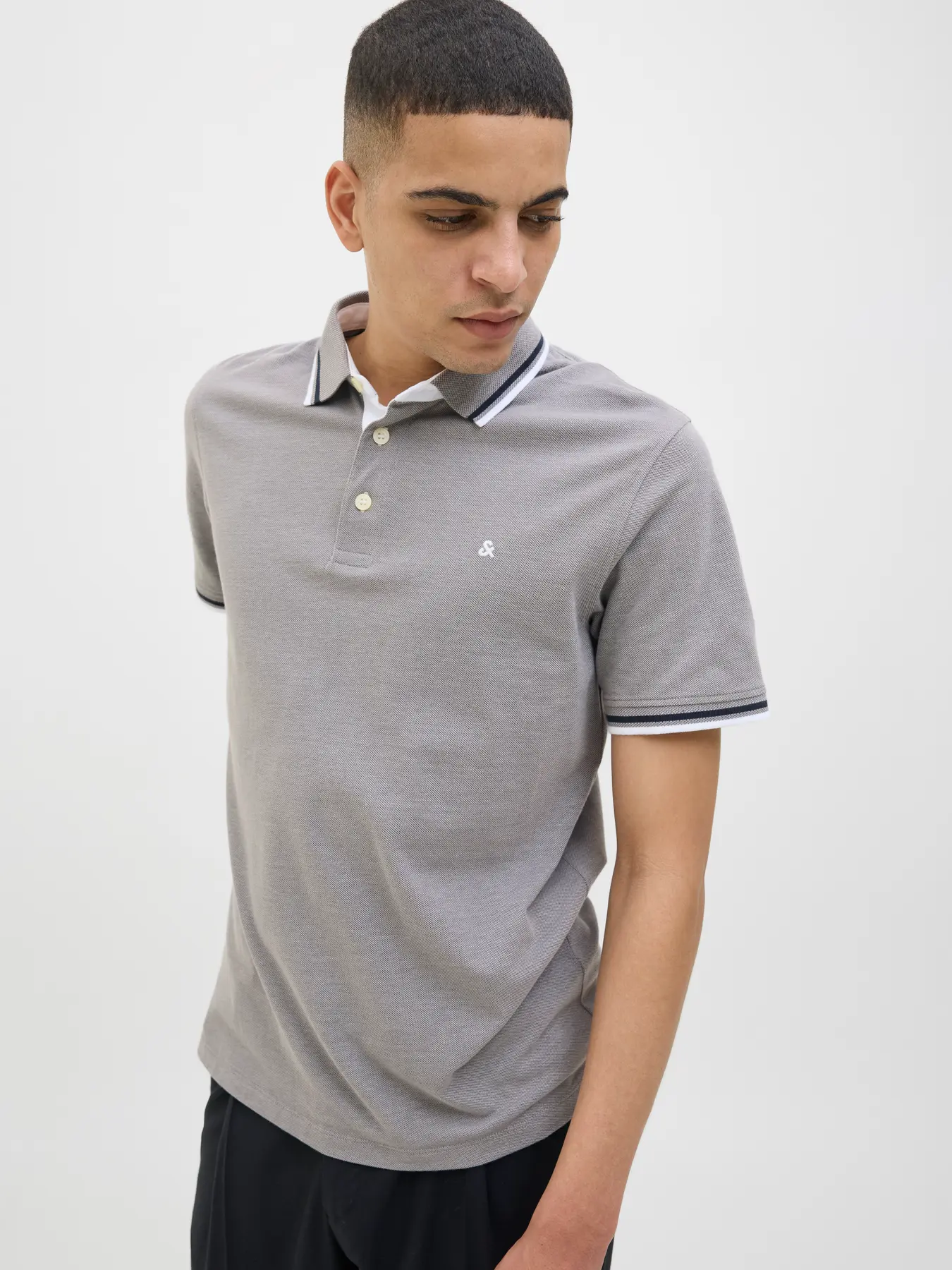 Polo JJEPAULOS JackJones Ultimate Grey 3