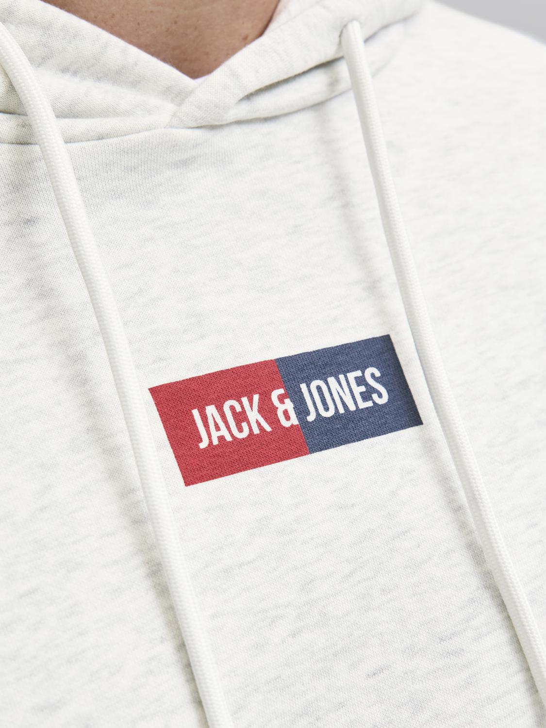 Sweatshirt JJPAN JackJones White Melange 3