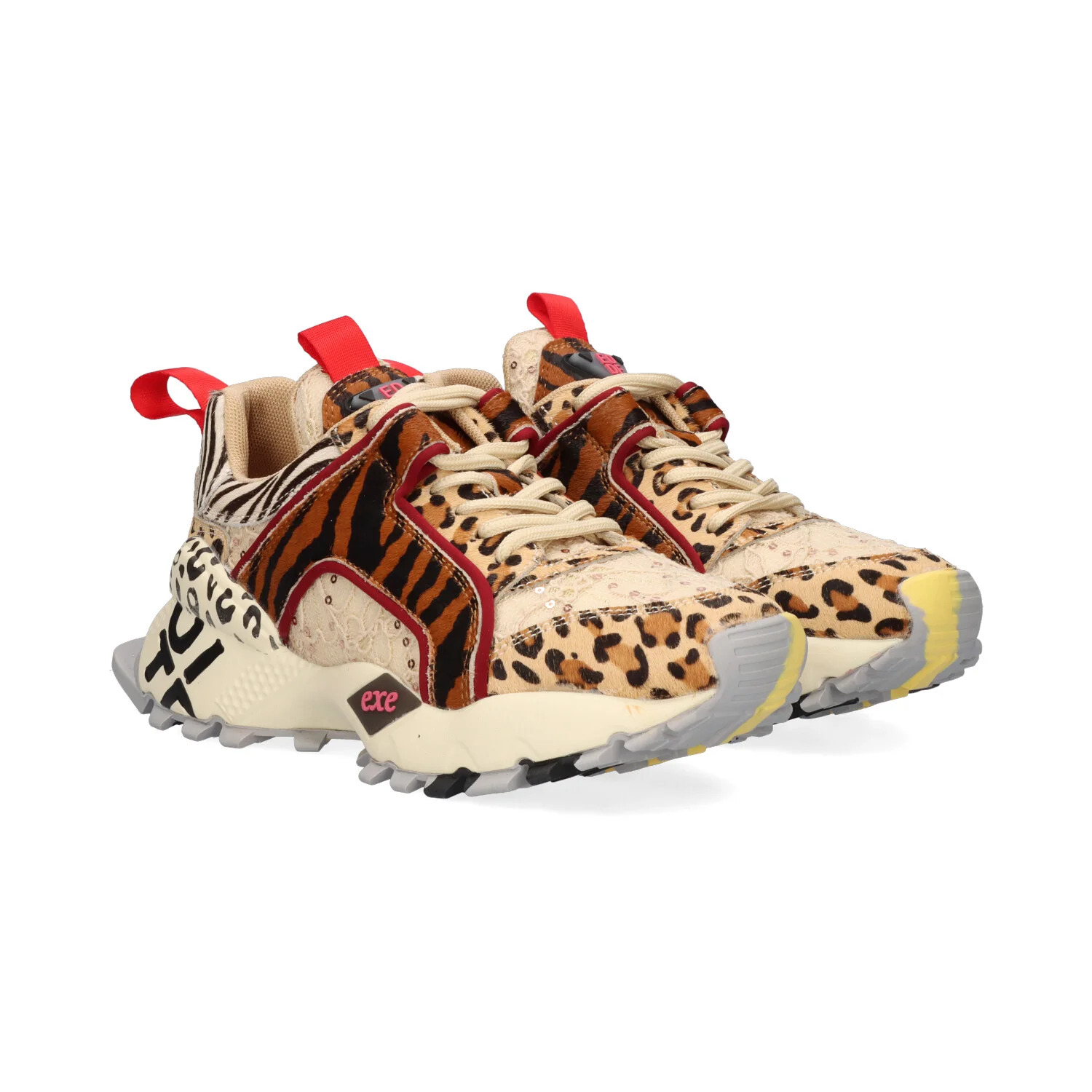 Sapatilha Exé 2025-3M Leopard Tan Black 1