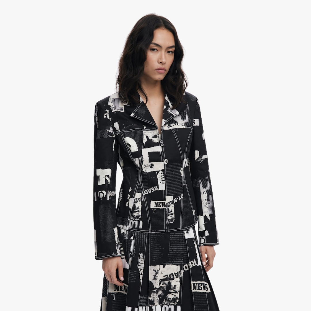 Blazer NEWSPAPER Desigual 2