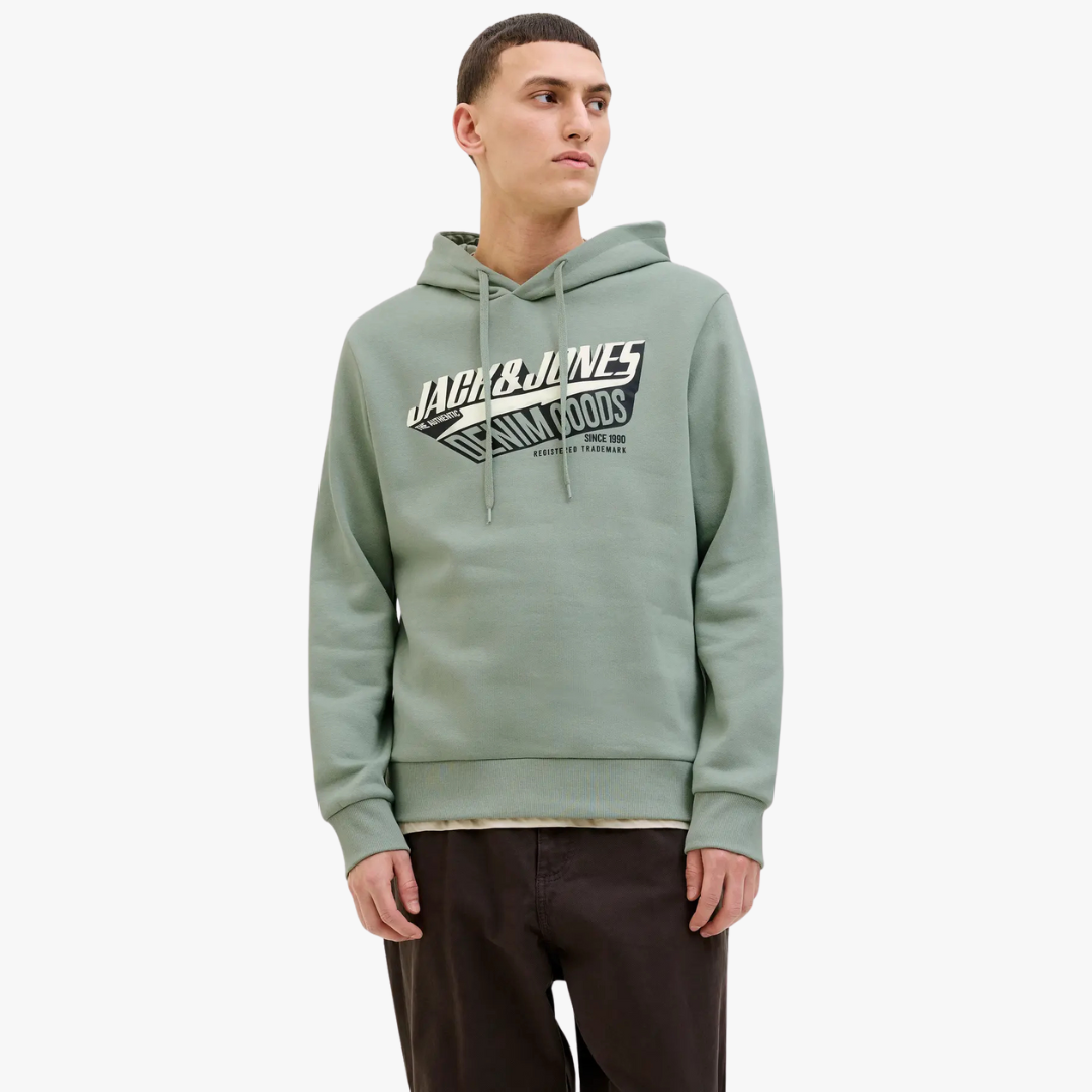 Hoodie LOGO Jack&Jones Iceberg Green 0