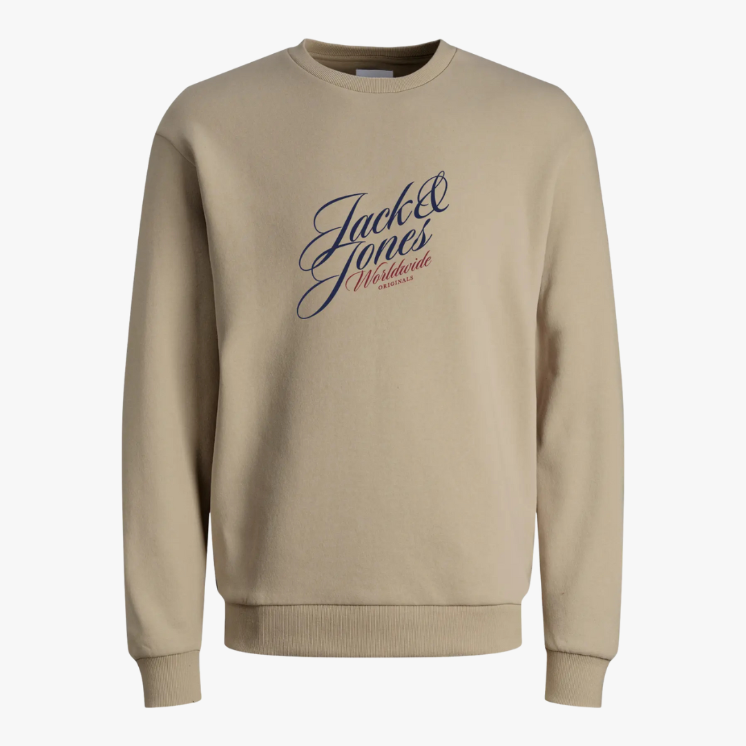 Sweat WOOD Jack&Jones Junior Antique White 0