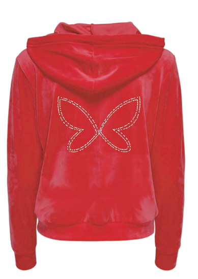 Casaco RHINESTONE Only Rebel Racing Red 1