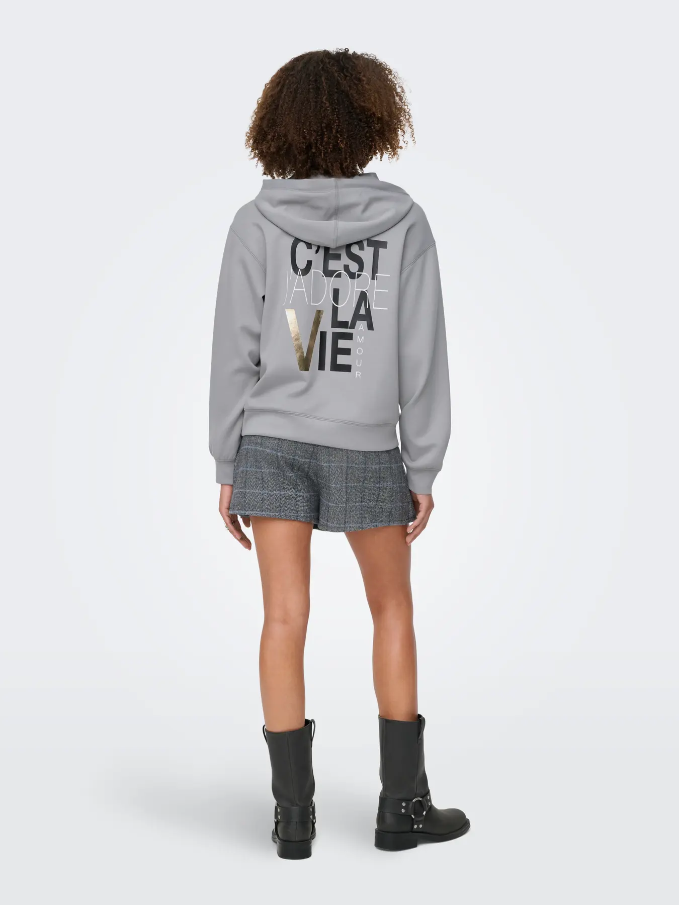 Hoodie ALINA Only Ultimate Grey 1