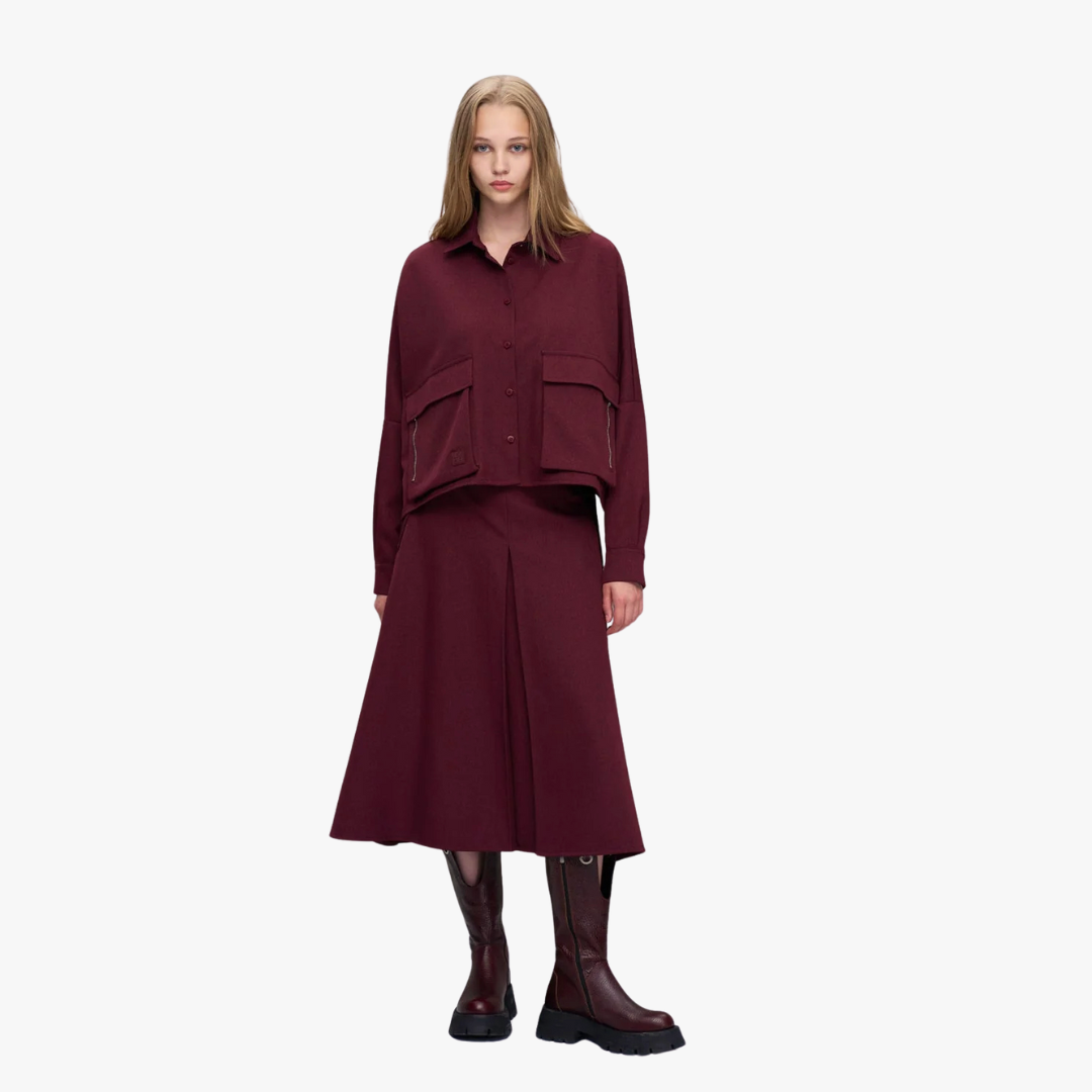 Camisa 18197 Burgundy VDR 0