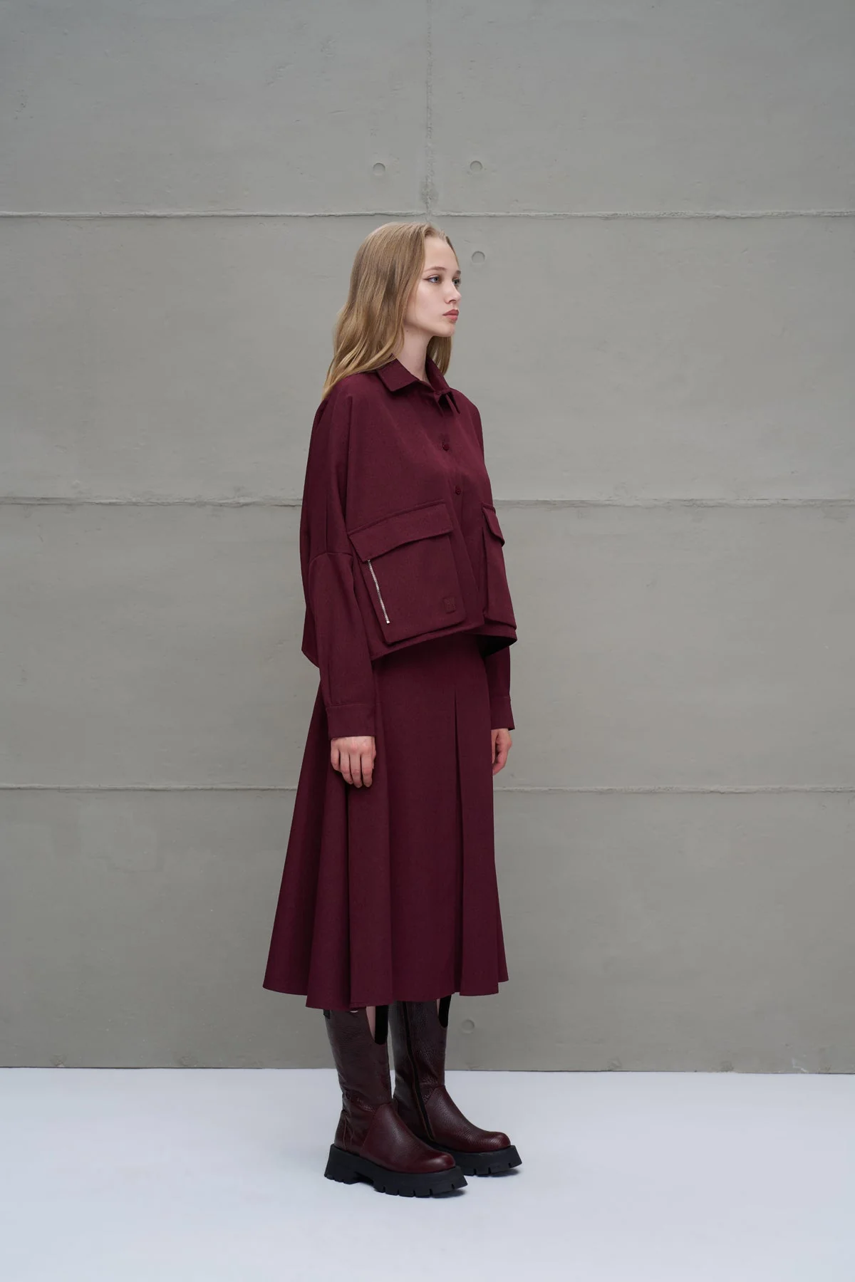 Camisa 18197 Burgundy VDR 1