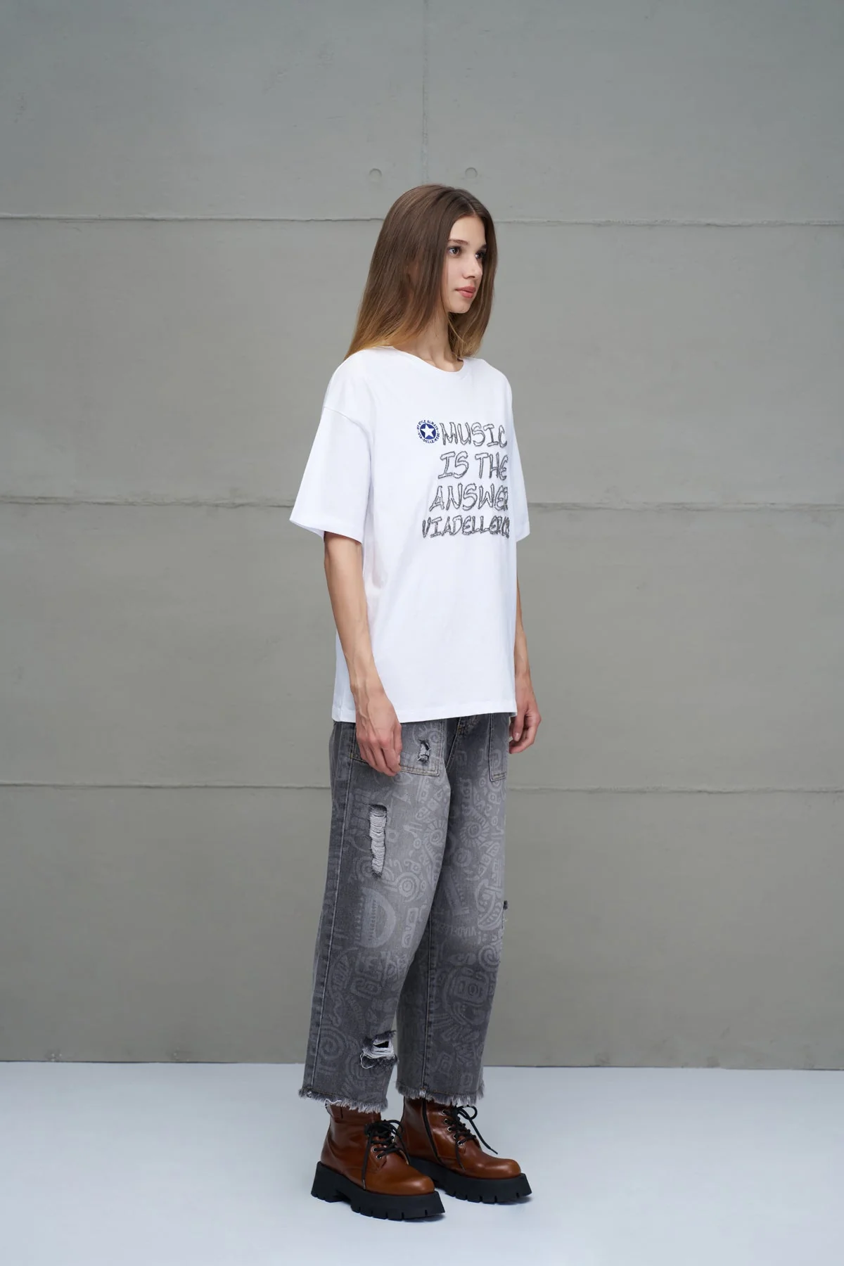 T-Shirt 18243 White VDR 1