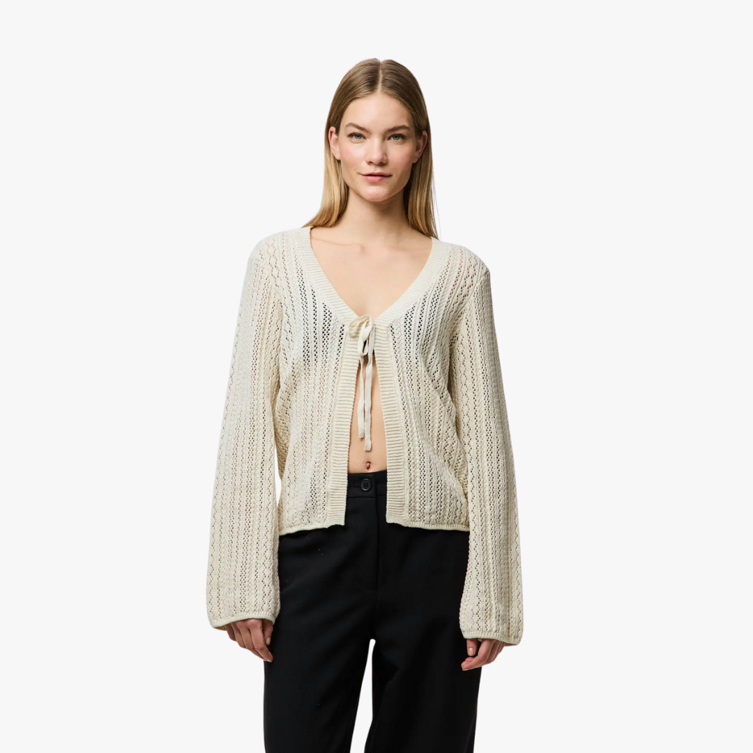 Cardigan NUKA Pieces Birch 0