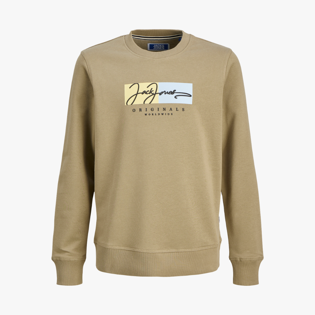 Sweat FREDERIK Jack&Jones Junior Silver Sage 0