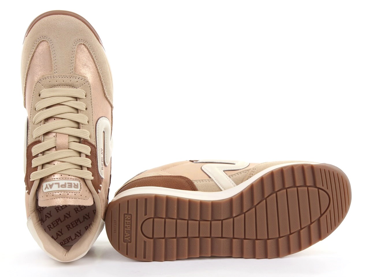 Sapatilhas YARD W METAL Replay Beige 3