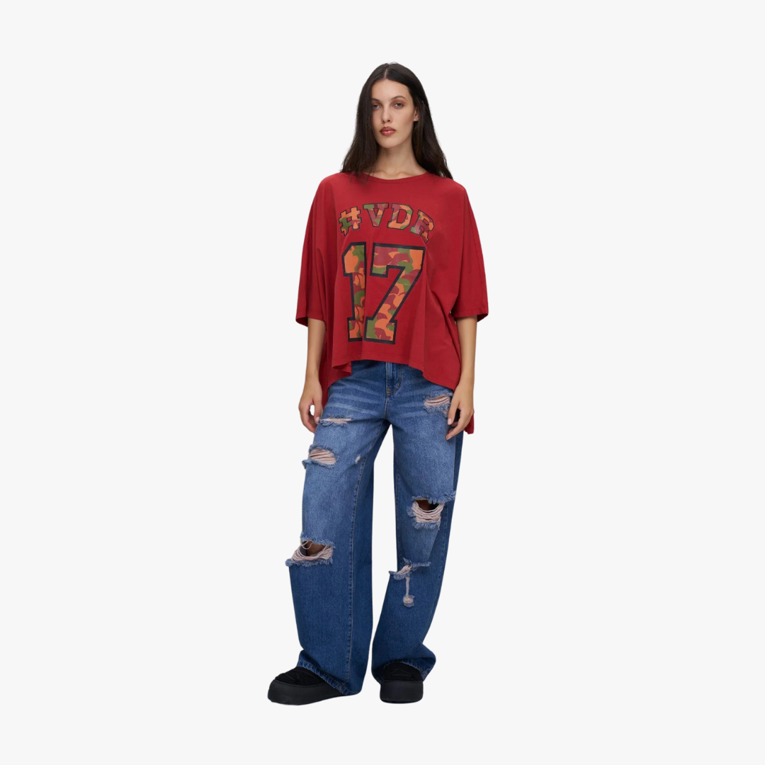 T-Shirt 18282 Maroon VDR 0