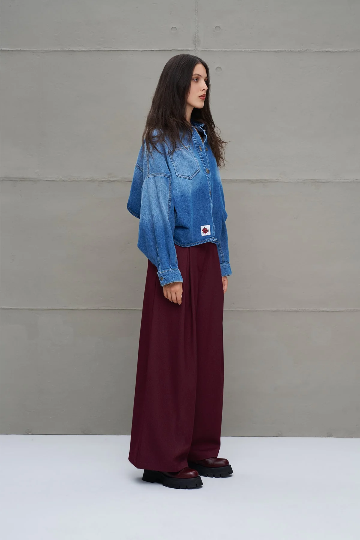 Calças 18205 Burgundy VDR  2