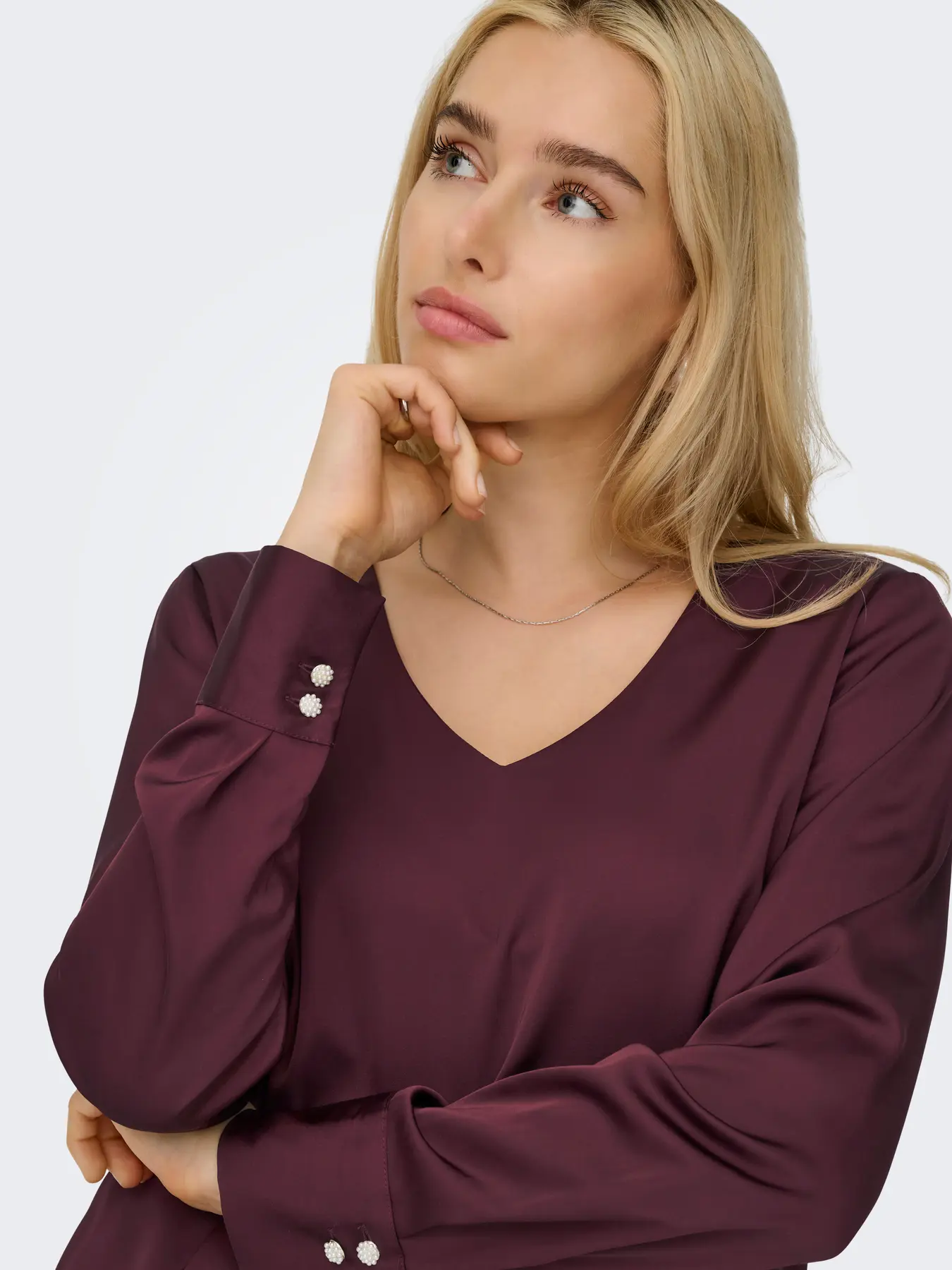 Blusa MIKA Only Burgundy 2