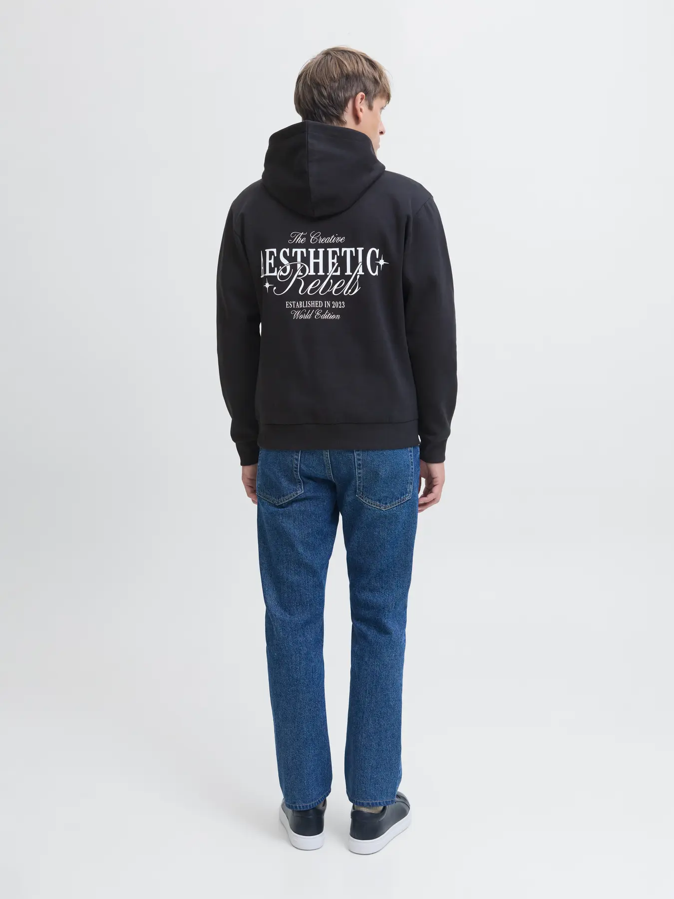 Hoodie BROCK Jack&Jones Rebel Black 1