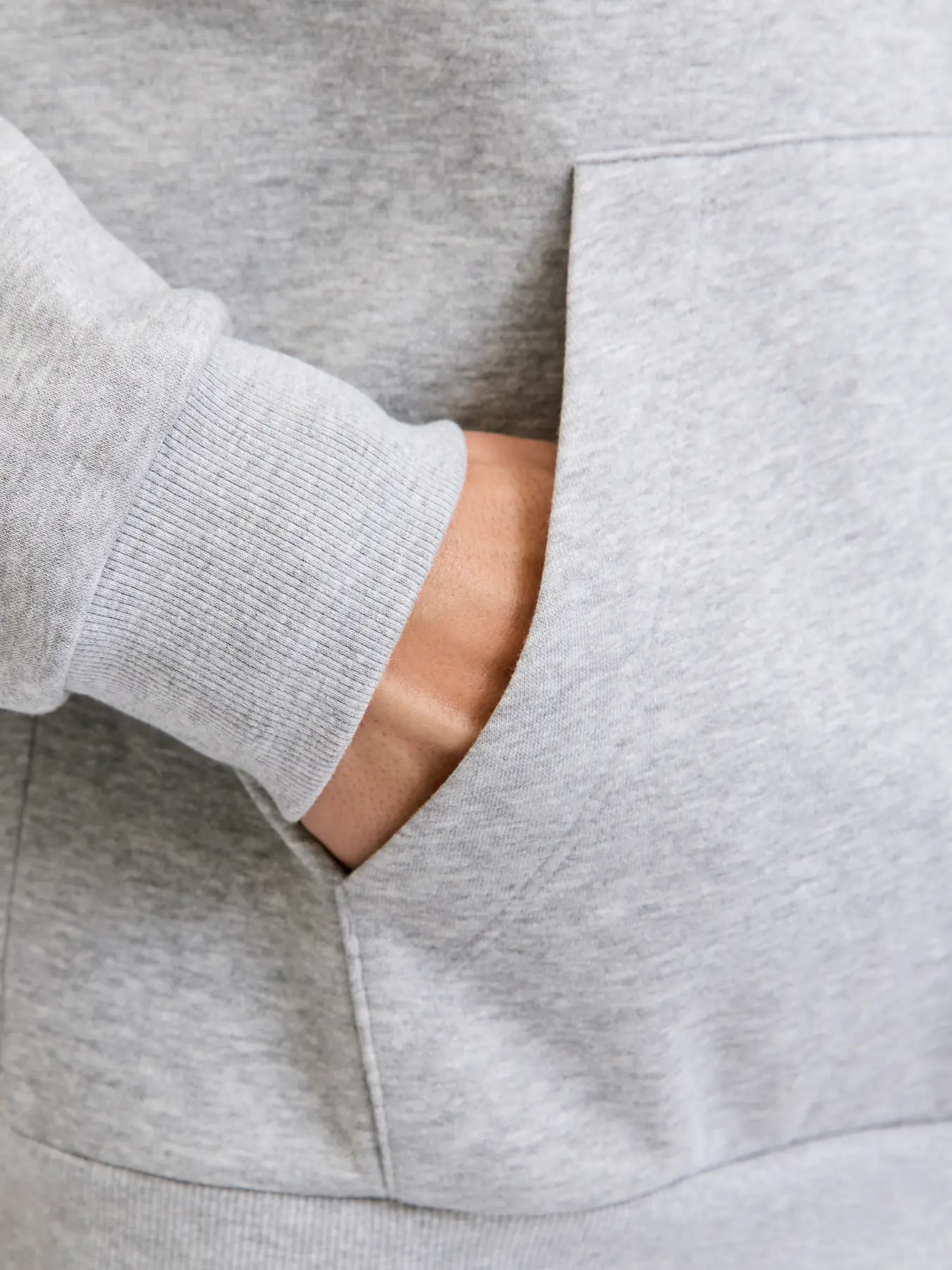 Hoodie BROCK Jack&Jones Rebel Grey Melange 2