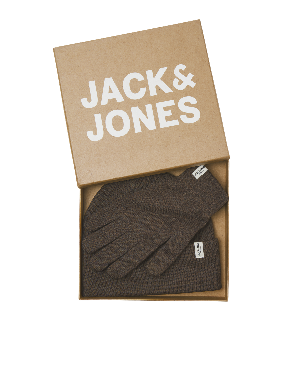 Conjunto Luvas e Gorro Jack&Jones Chocolate 2