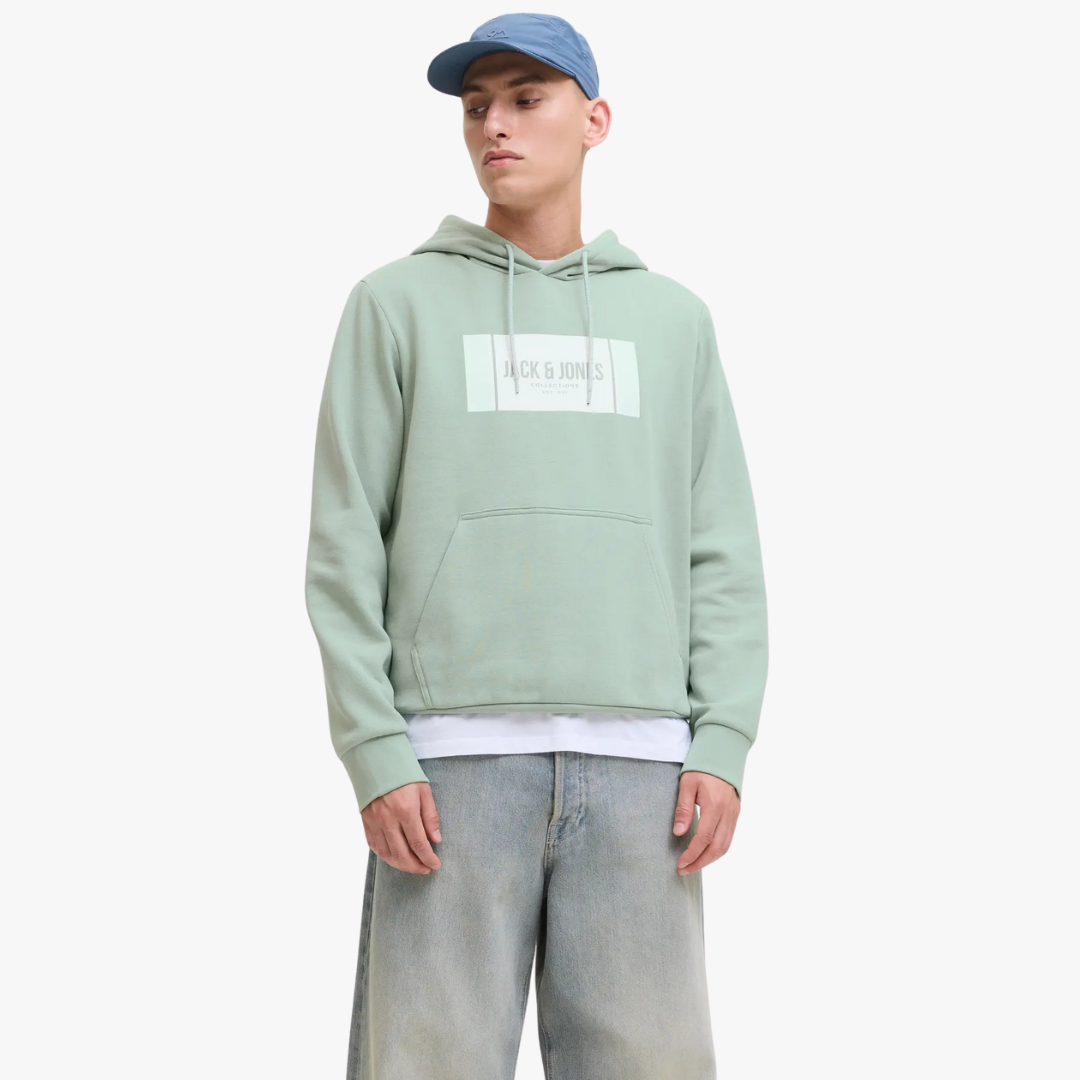 Hoodie HAYATO Jack&Jones Iceberg Green 0