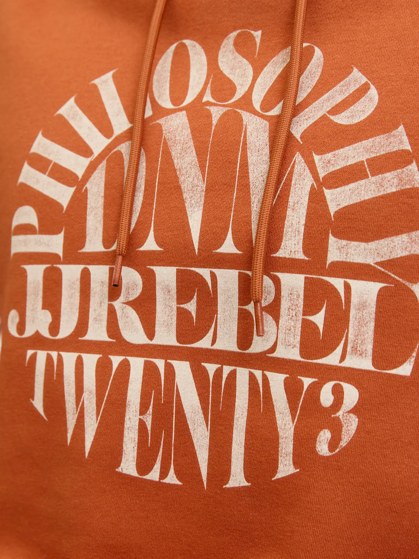 Hoodie BLUE Jack&Jones Rebel Bombay Brown 2