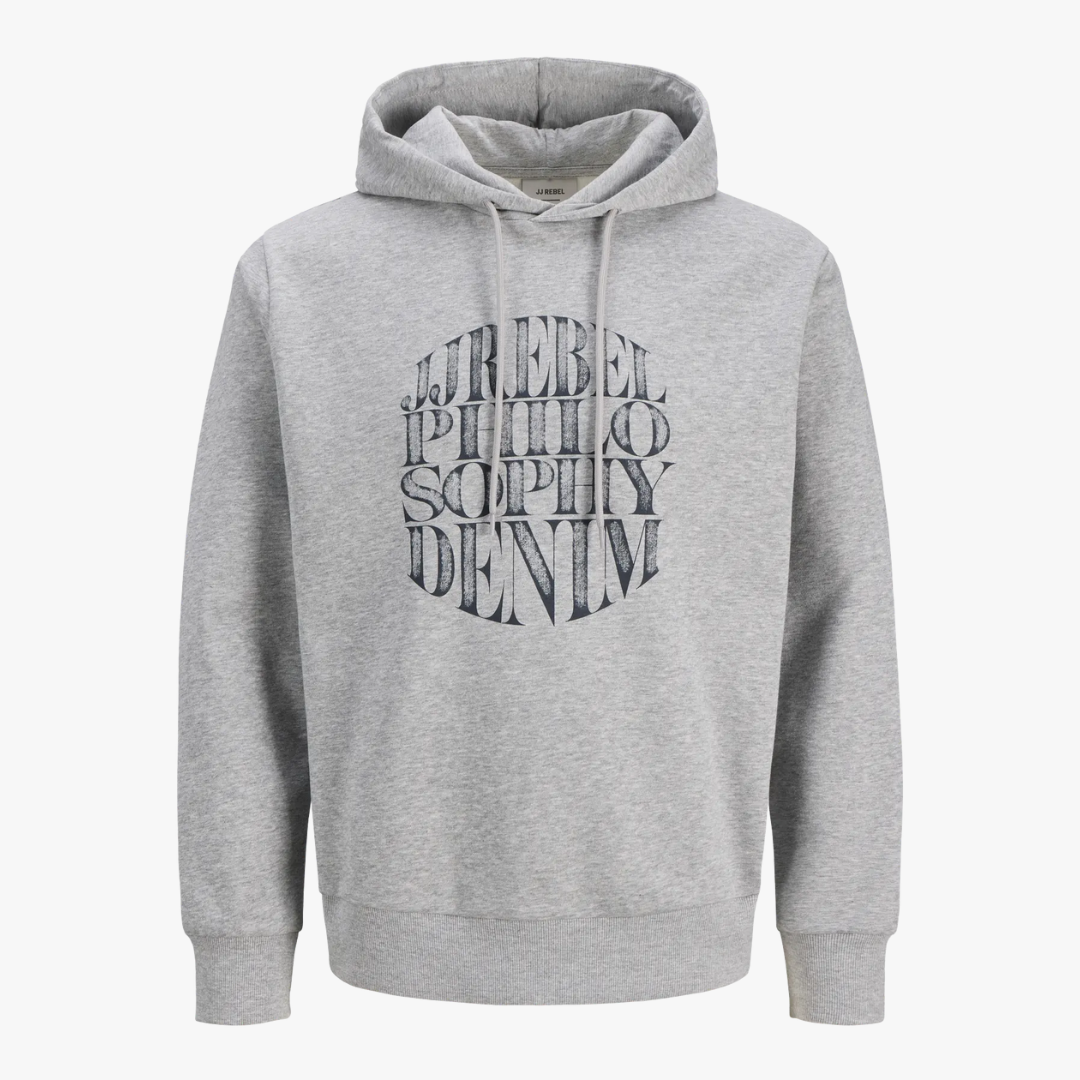 Hoodie BLUE Jack&Jones Rebel Light Grey