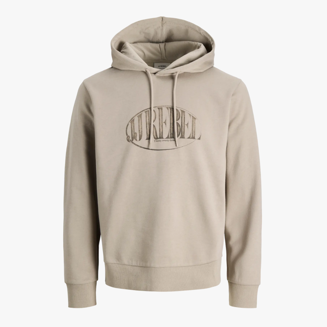 Hoodie BLUE JackJones Rebel Roasted Cashew