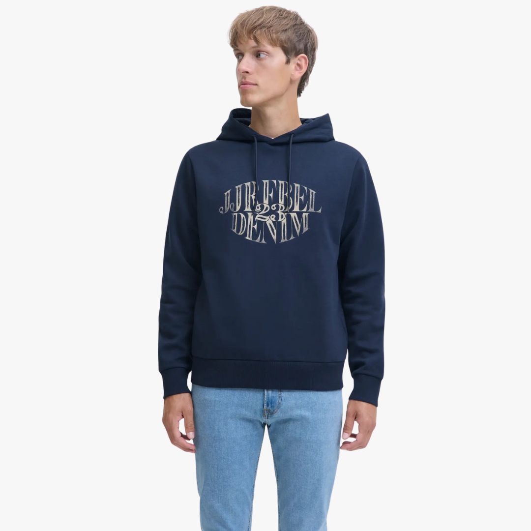 Hoodie BLUE Jack&Jones Rebel Sky Captain 0