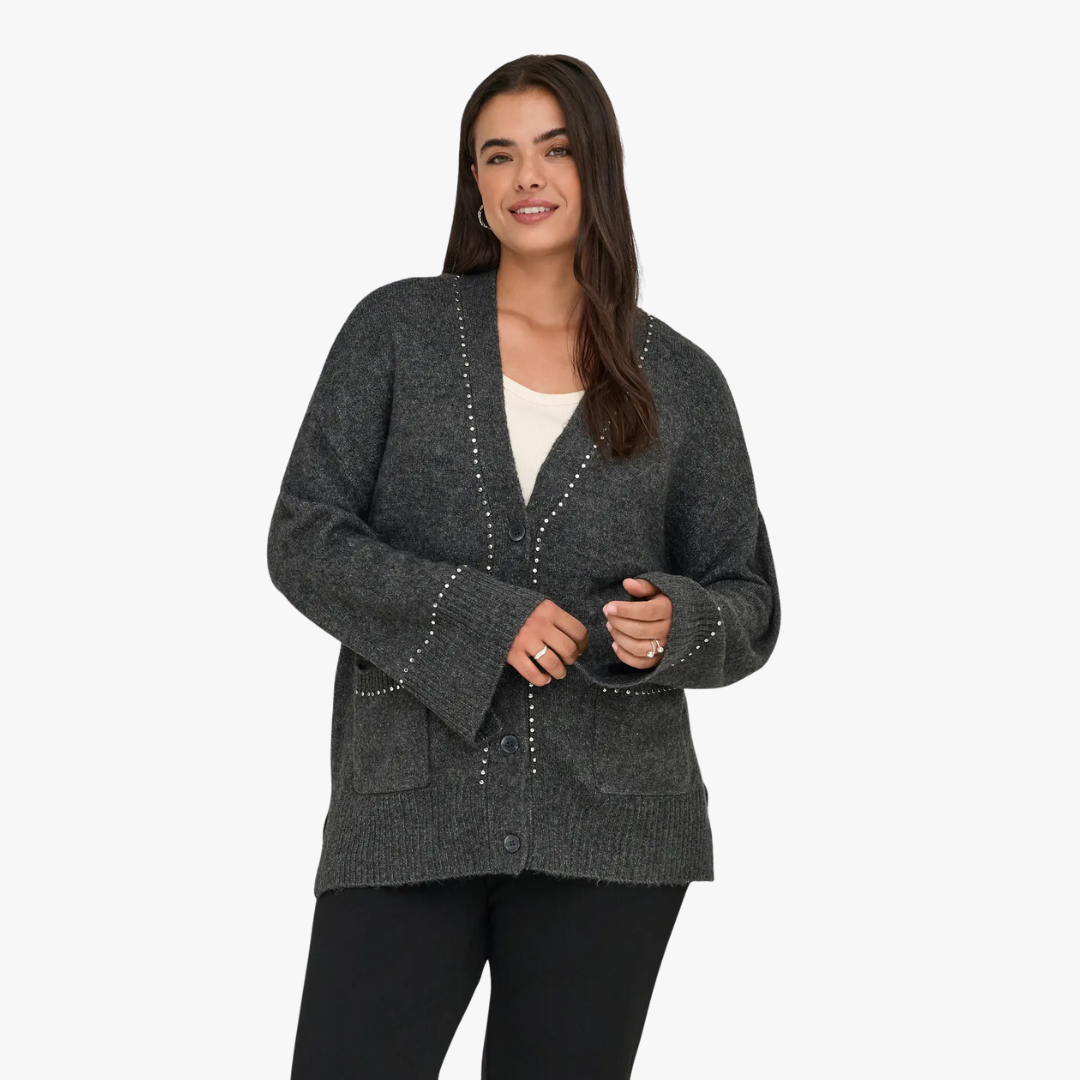 Cardigan ELSIE Only Carmakoma Medium Grey 0