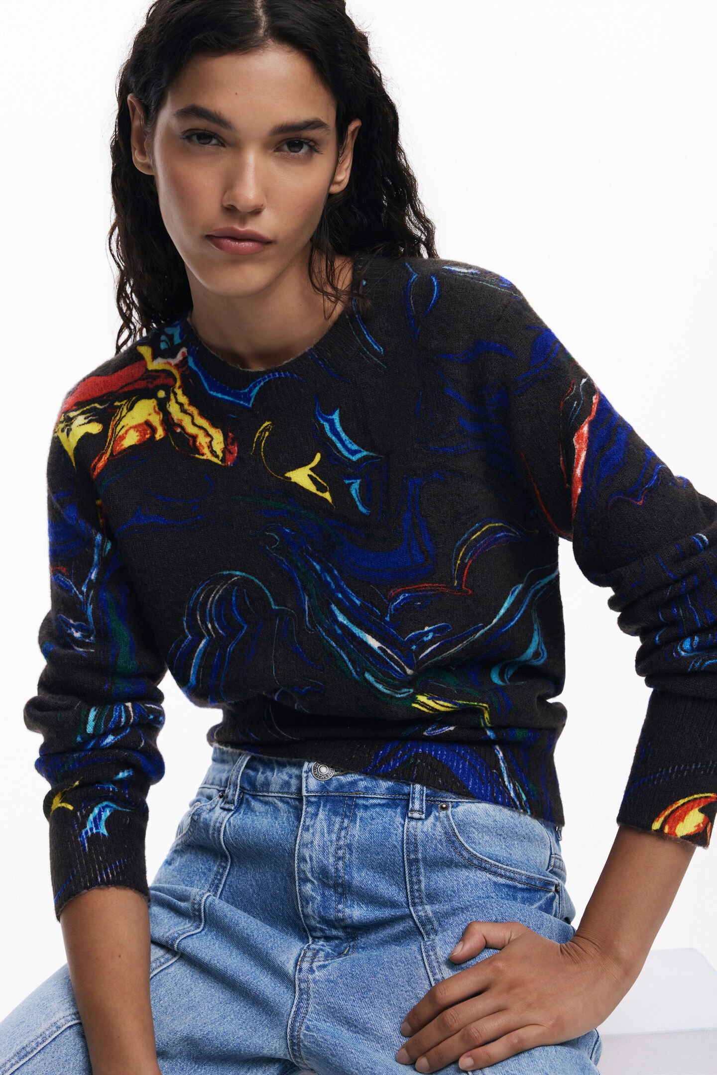 Sweat BUTTERFLY Desigual Black 1