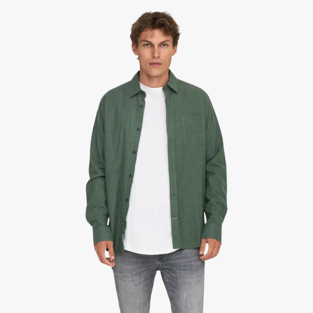 Camisa ROAD Only&Sons Castor Gray