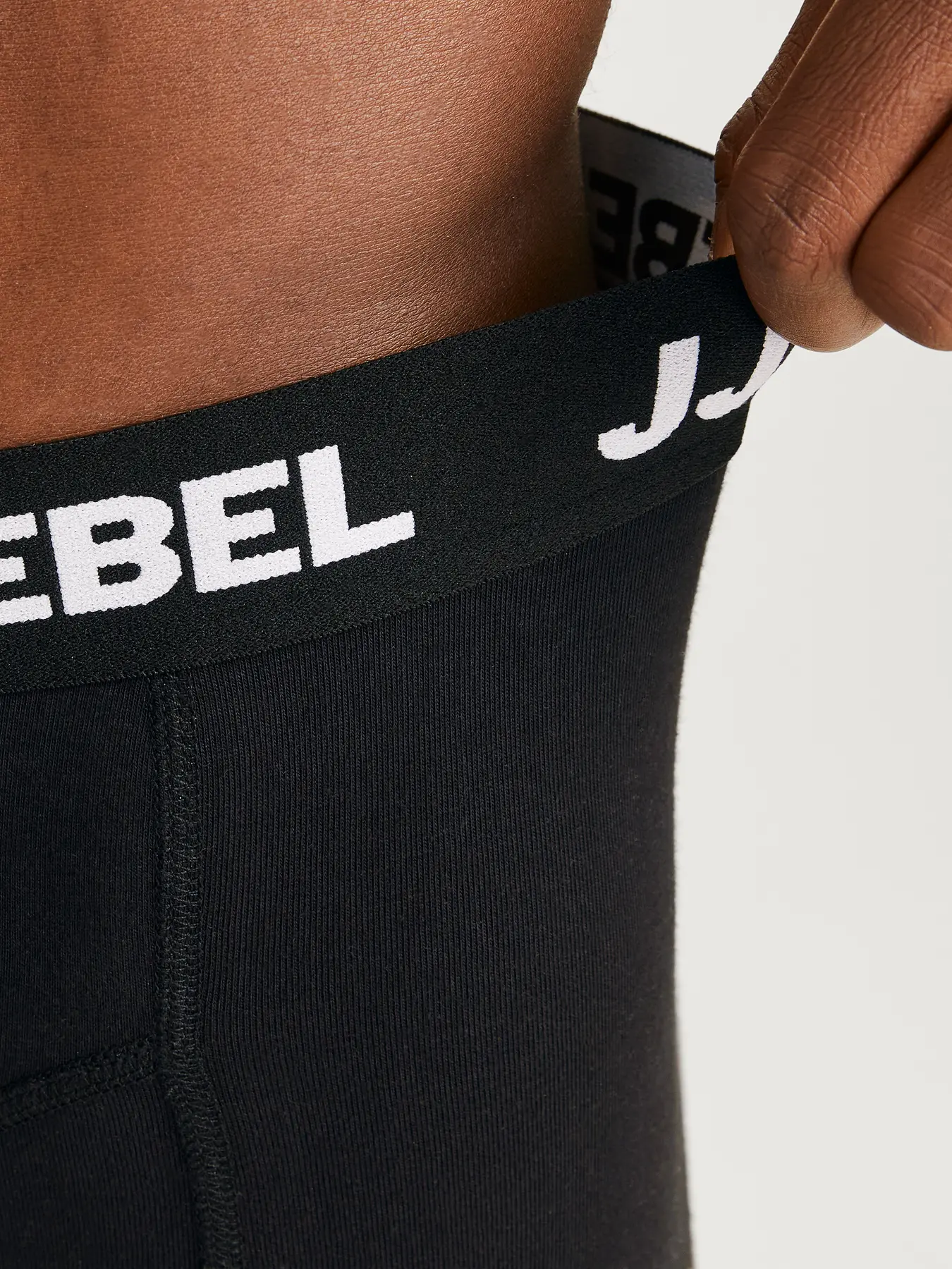Pack de Boxers LOGO TRUNKS Jack&Jones Rebel Black 1