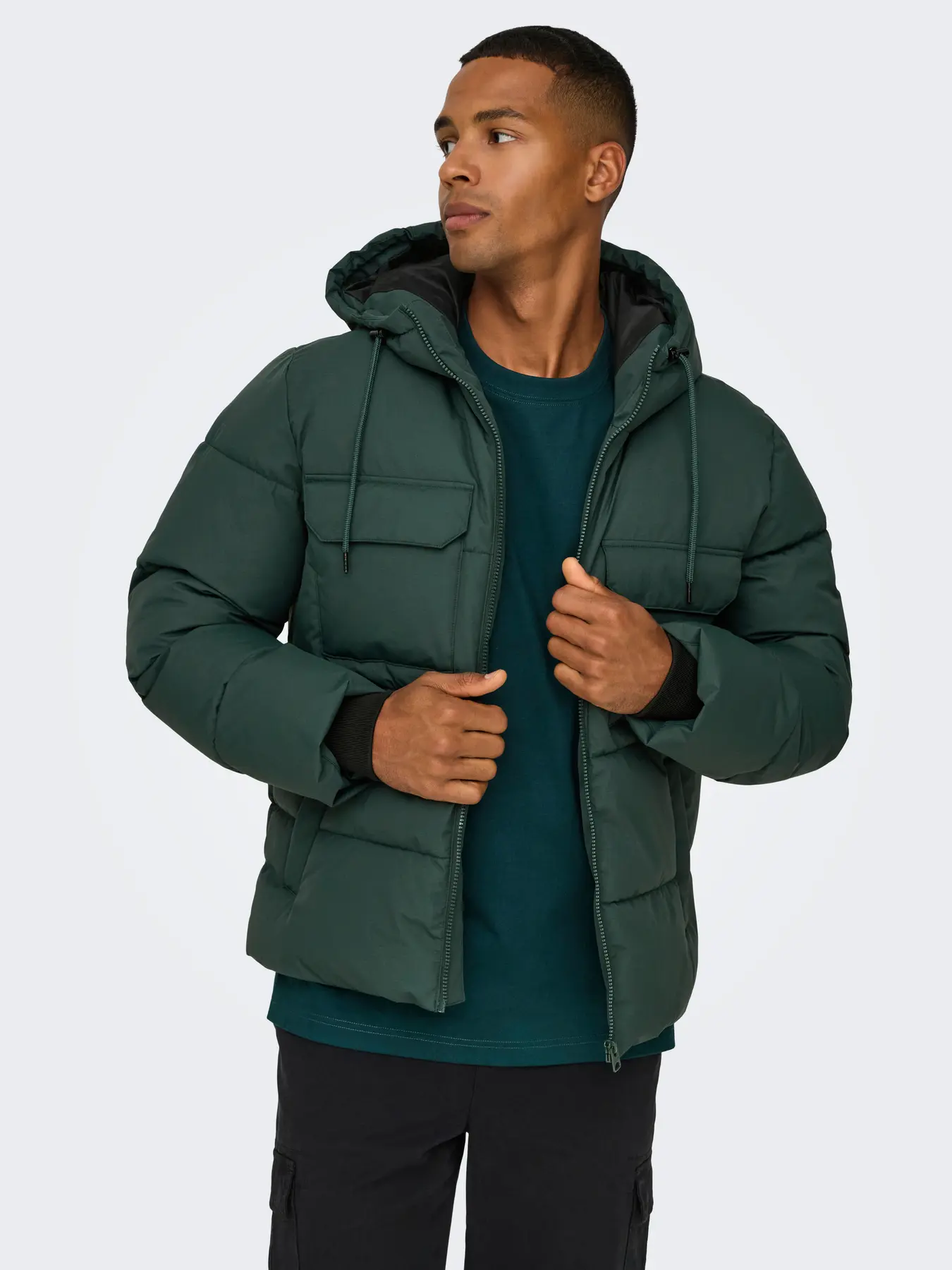 Casaco SELJIAH Only&Sons Darkest Spruce 3