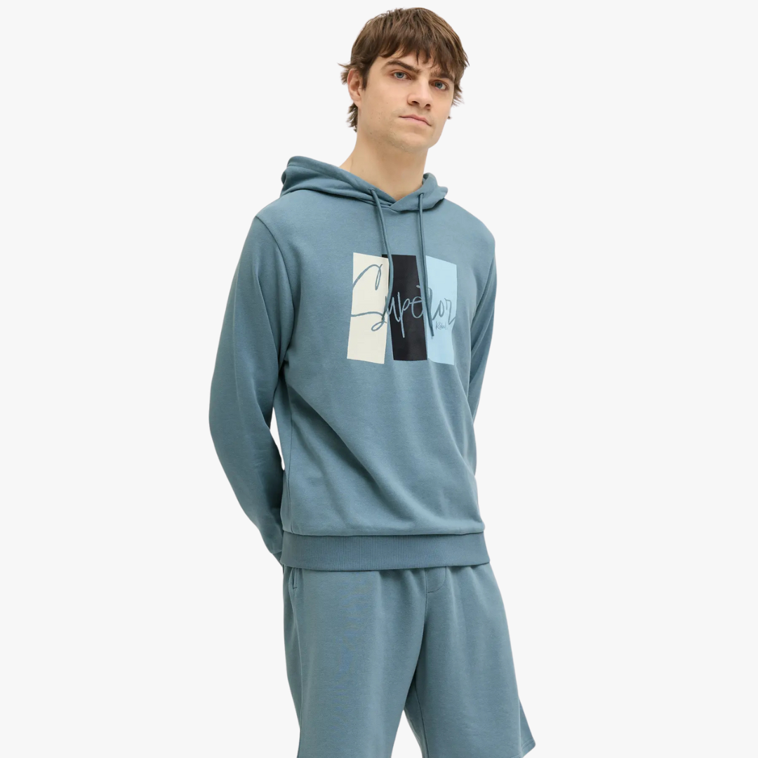 Hoodie NOAH Jack&Jones Rebel Windward Blue 0
