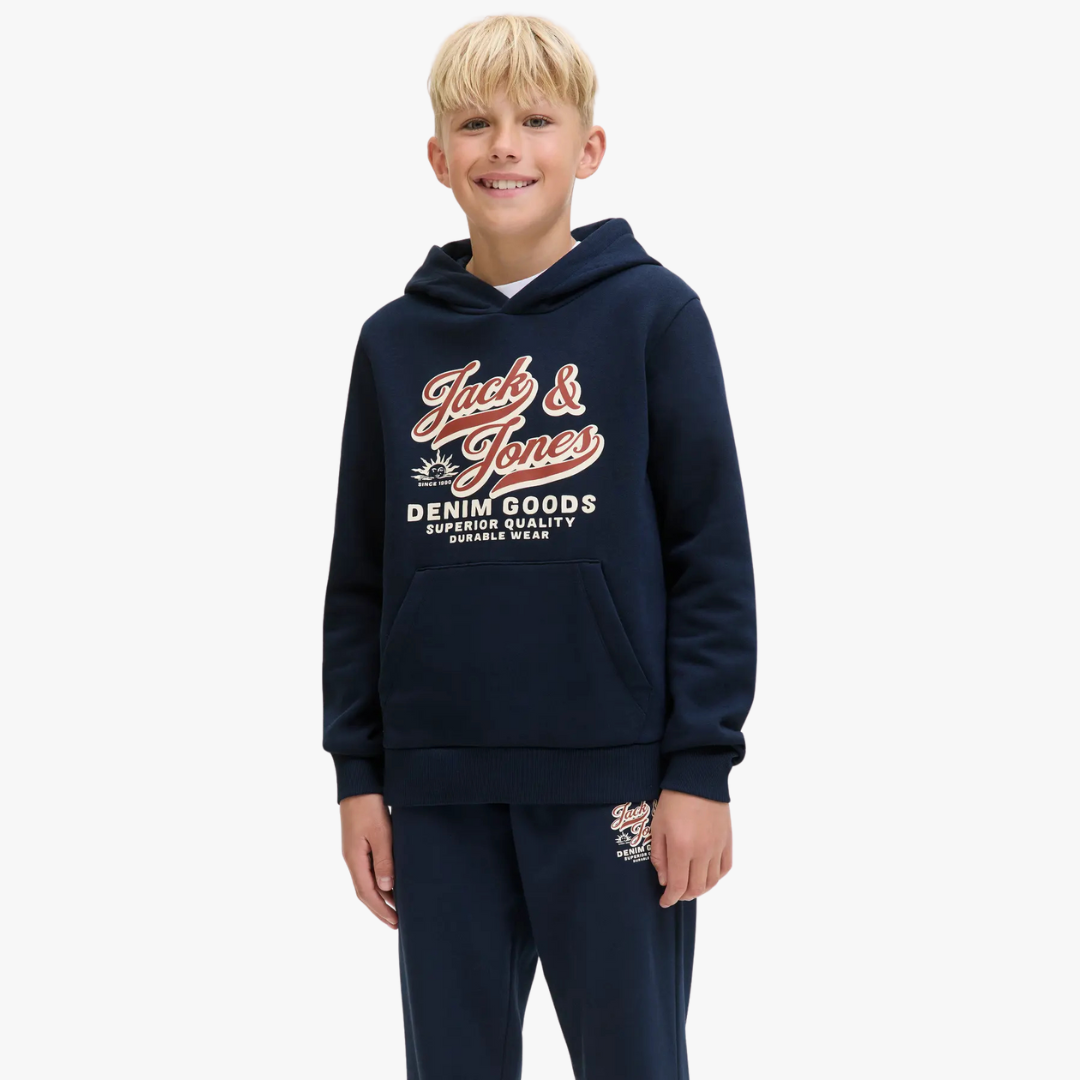 Hoodie LOGO Jack&Jones Junior Sky Captain 0